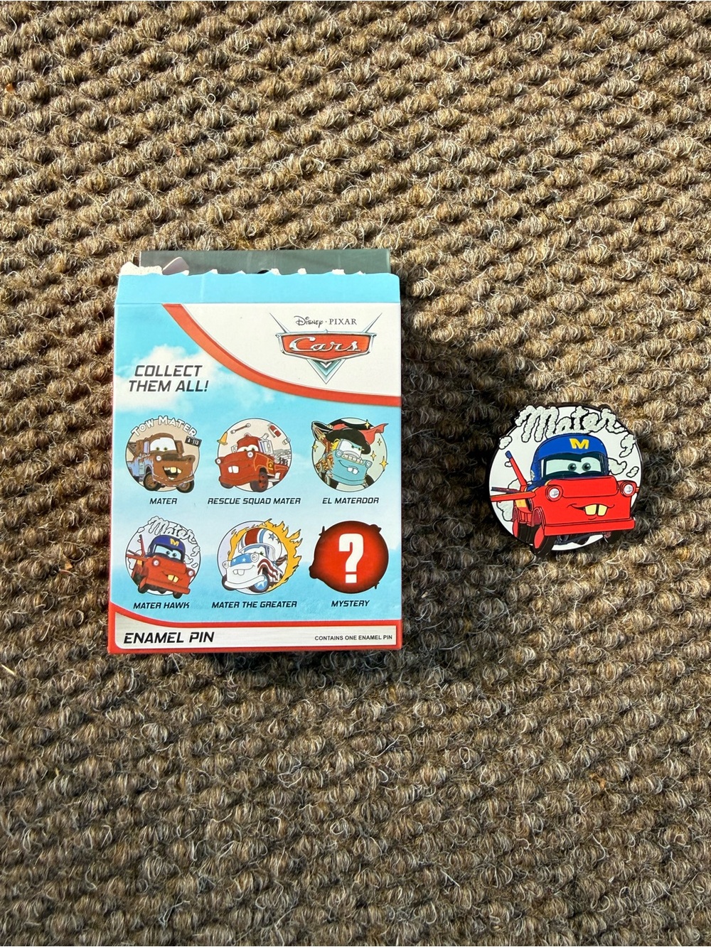 Boxlunch Disney Pixar Cars Mater Hawk Pin